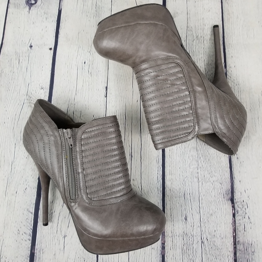 SHOEDAZZLE | Neema moto stiletto heeled bootie